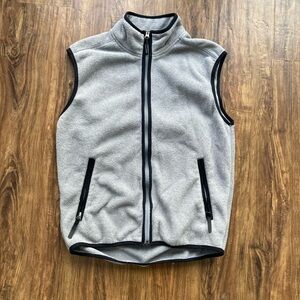 Supreme Gray Zip-Up Vest